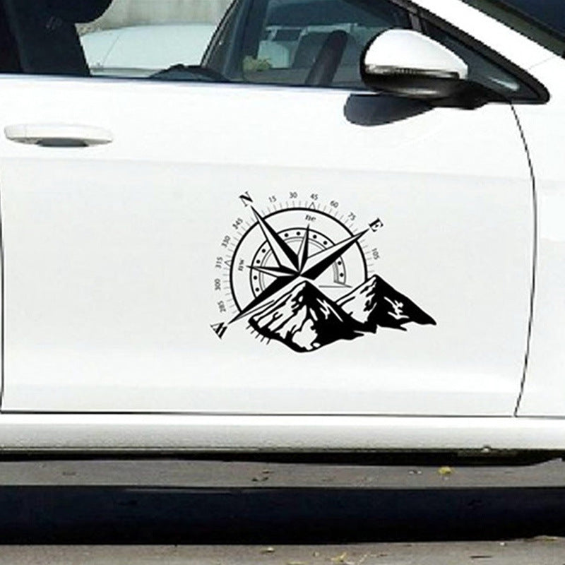 Mountain Compass Navigation Car Reflective Sticker