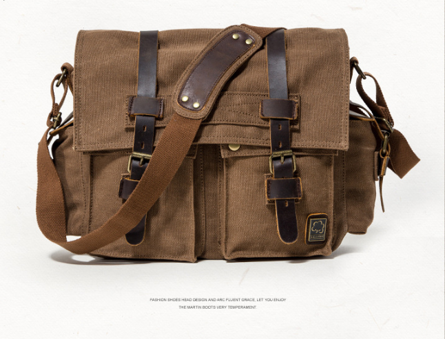 Men&#39;s canvas shoulder bag