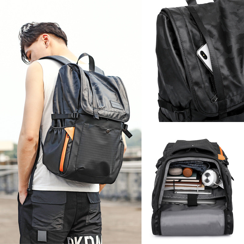 New Fashion Backpack Waterproof Oxford Cloth Sports Large Capacity School Bag