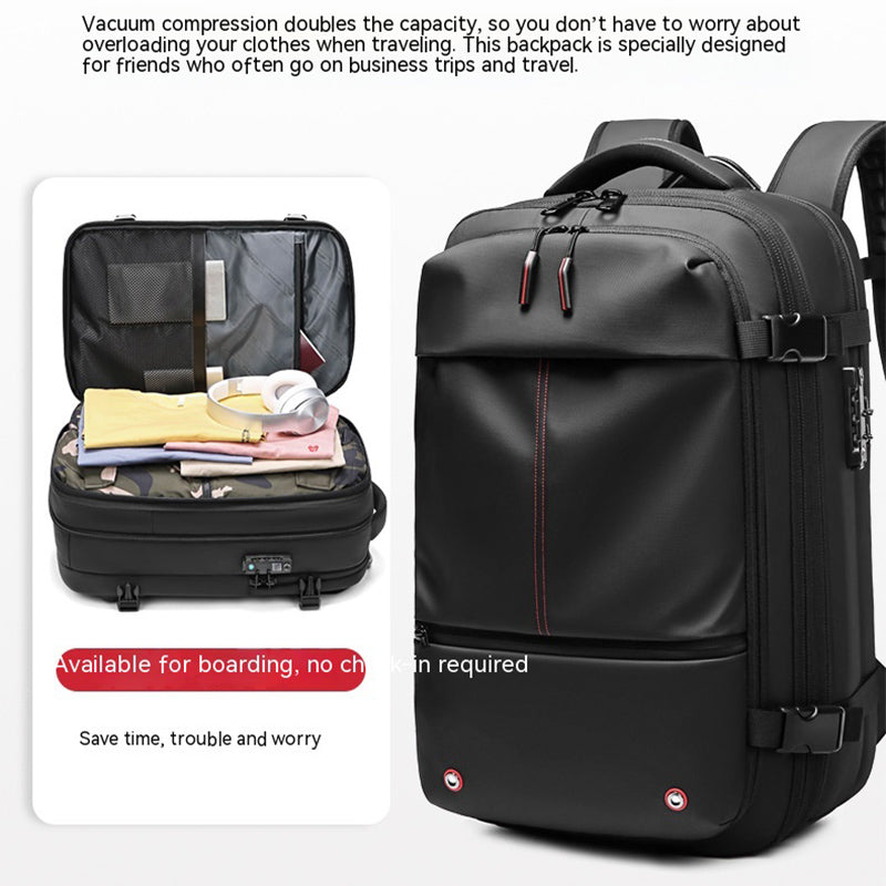 Travel Backpack Men&#39;s Business Multifunction Computer Bag Vacuum Compression Large-capacity Backpack