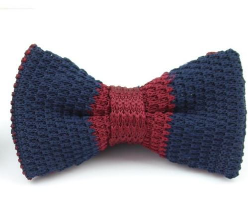 New Style Men Women Knit Bowtie Adjustable Butterfly Double Deck Neckwear Bowties Designer Knitting Dress Knitted Bow Tie