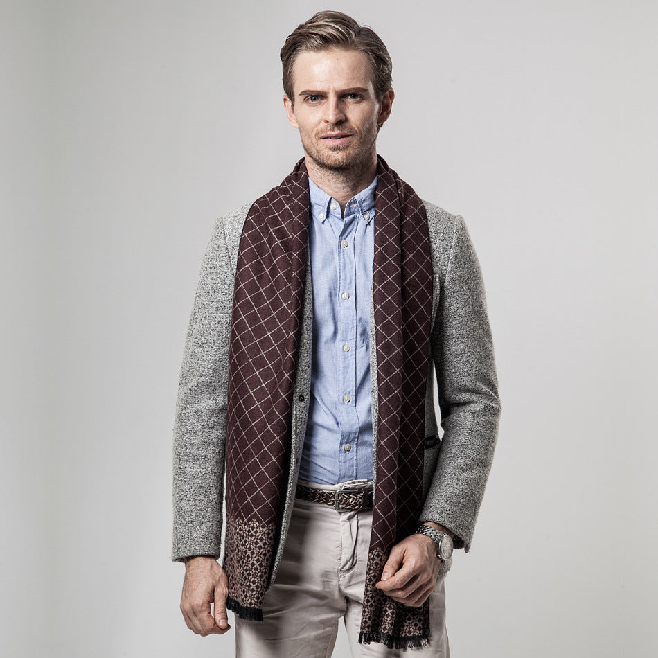 Men&#39;s scarf for autumn and winter