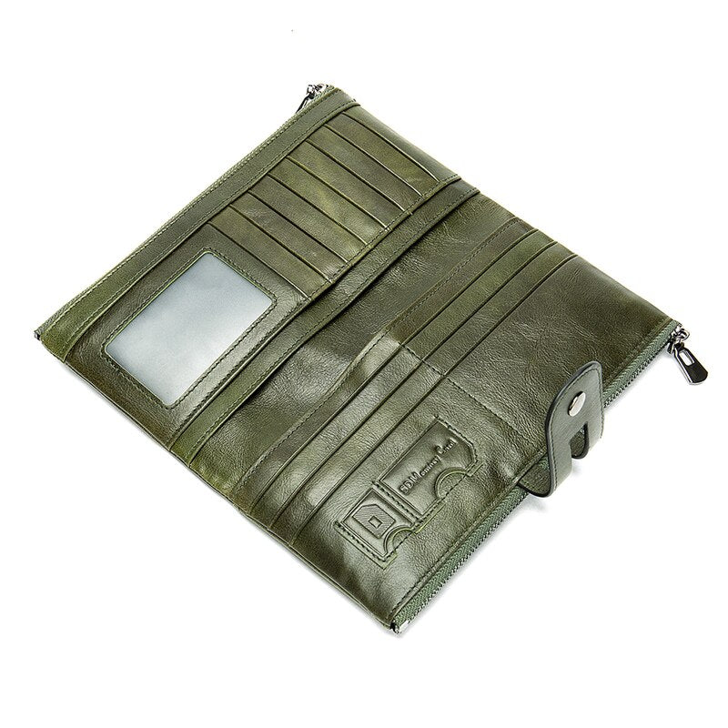 True cowhide wallet zero coin purse