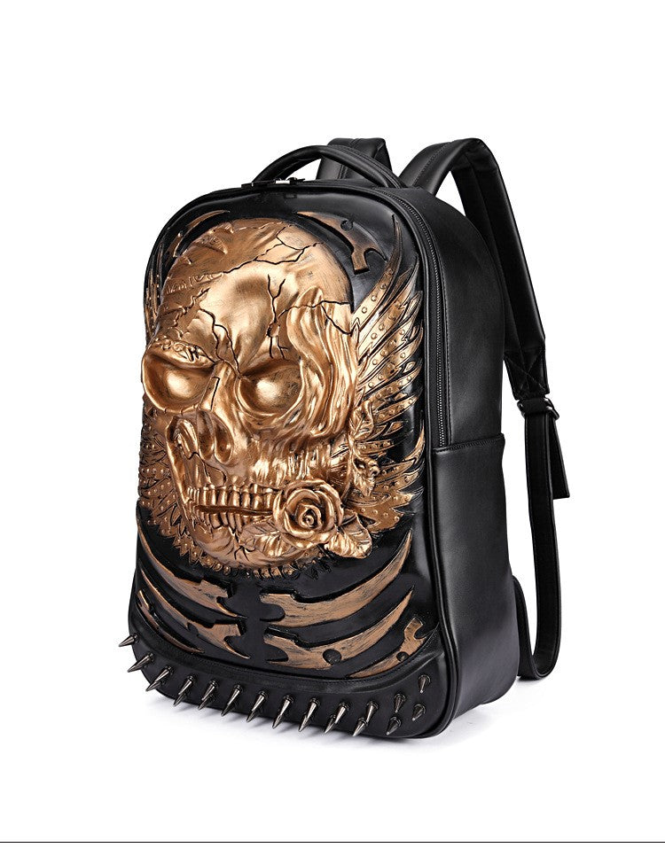 Retro backpack men&#39;s computer 3D personality