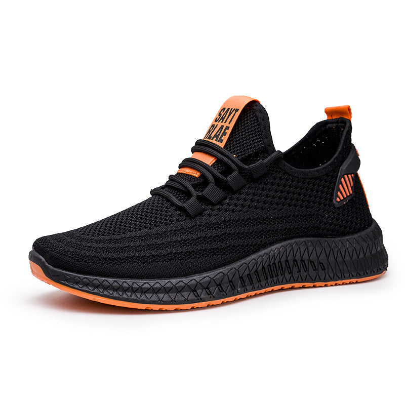 Men&#39;s shoes flying woven sneakers casual shoes
