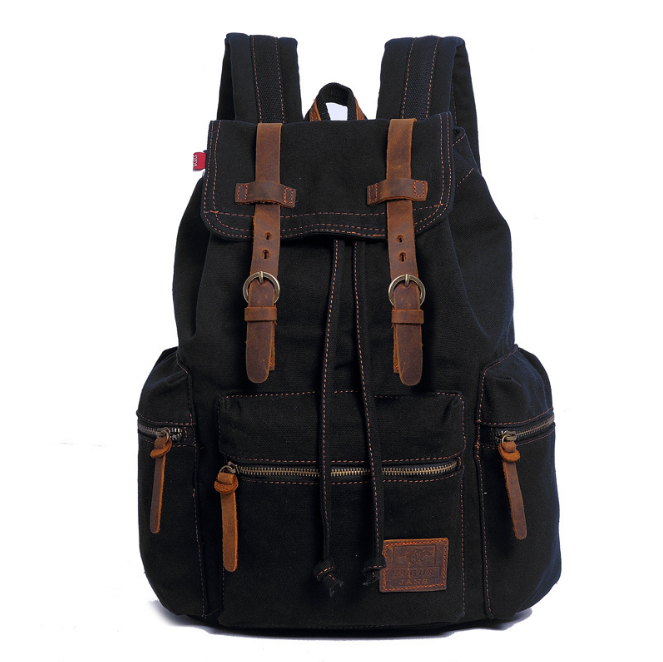 men&#39;s backpack vintage canvas backpack