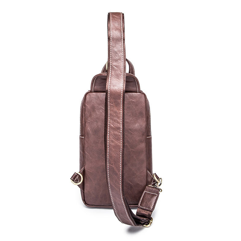 Compatible with Apple, Korean men&#39;s casual fashion bag retro metrosexual man chest pack single shoulder bag iPad bag factory store