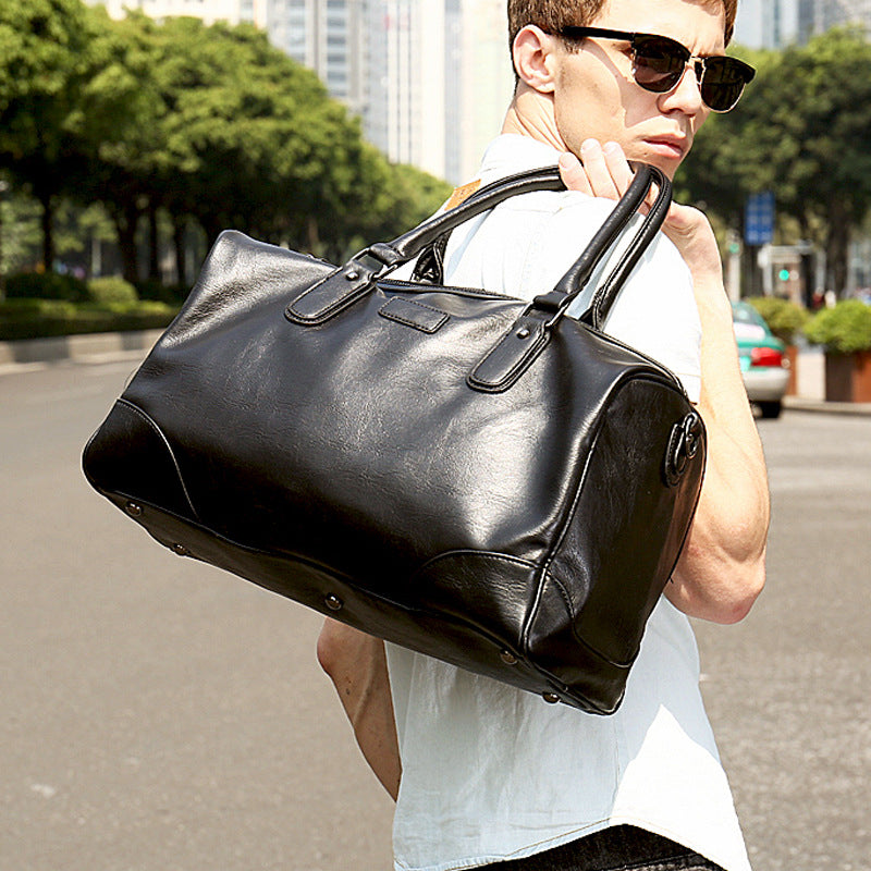 Men&#39;s bag large capacity single shoulder handbag