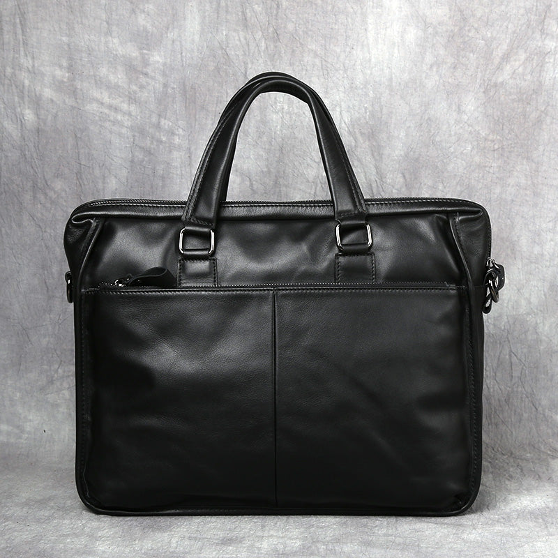 Men&#39;s Portable Leather Leisure Briefcase
