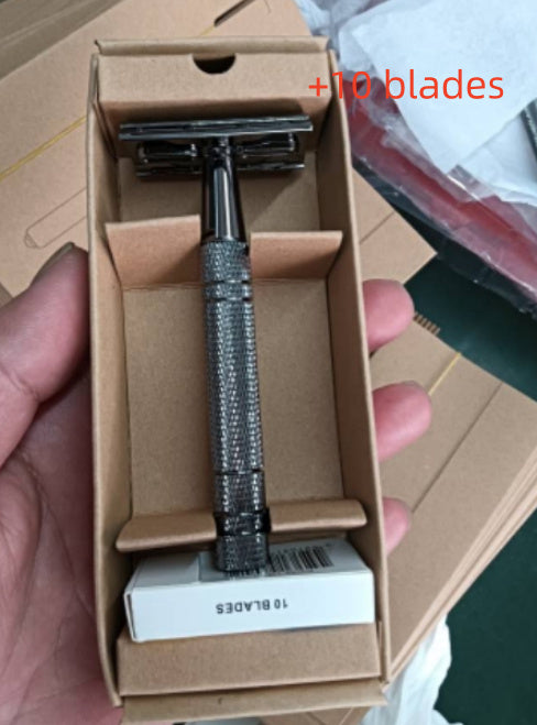 Old-Fashioned Manual Double-Sided Shaving Razor