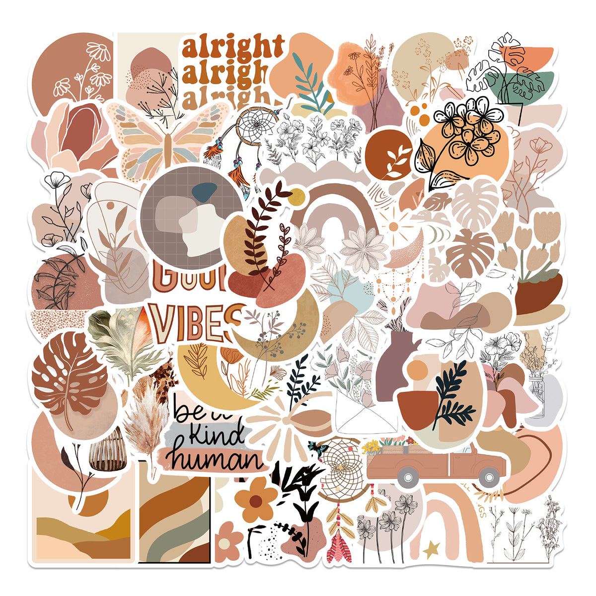 Waterproof Bohemian Style Graffiti Sticker