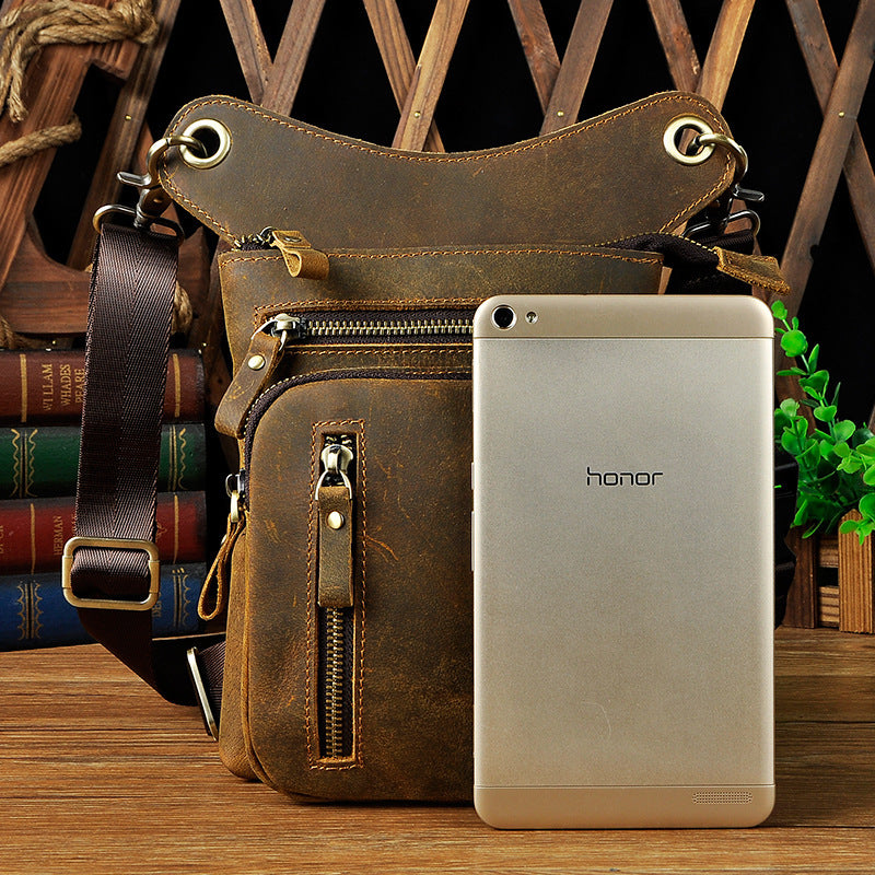 Men&#39;s Trendy Cool Mobile Phone Camera Outdoor Leg Bag Fanny Pack