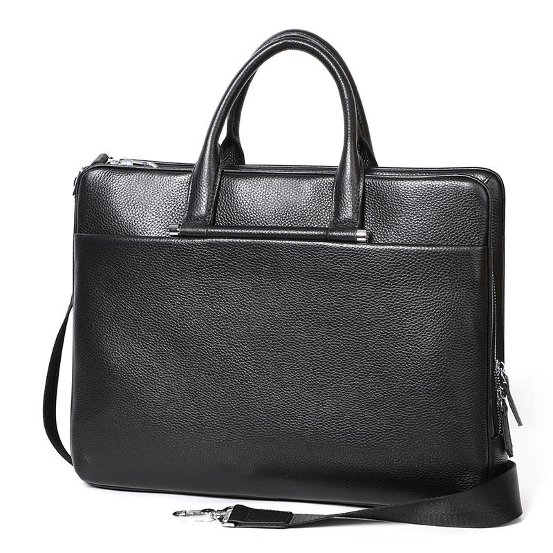 Men&#39;s Large Capacity Leather Briefcase
