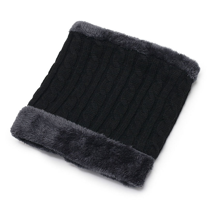 Men&#39;s Fashion Knitted Padded Warm Scarf