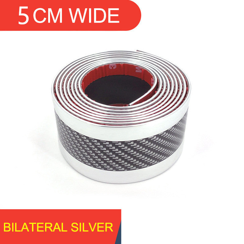 5D Carbon Fiber Car Bumper Protection Bar Threshold Sticker