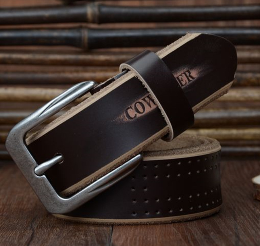 Men&#39;s leather belt