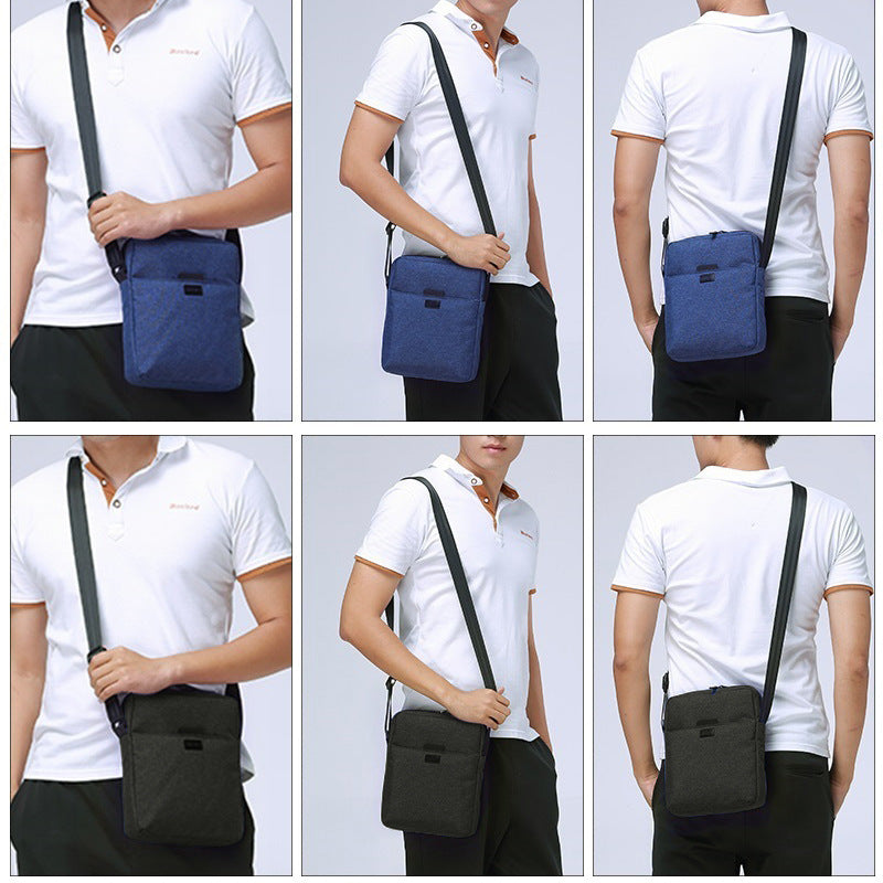 Men&#39;s casual cross bag retro canvas shoulder bag