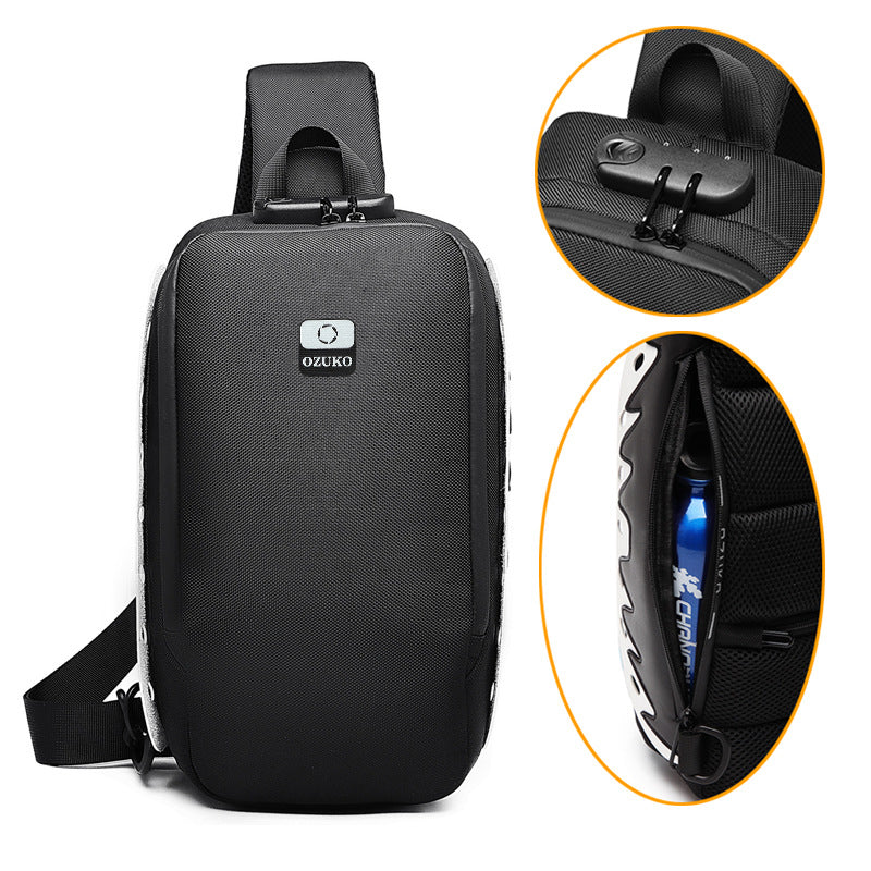 Men&#39;s USB multi-function shoulder bag