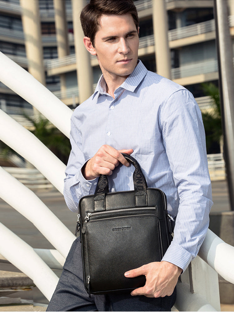 First layer cowhide shoulder messenger bag