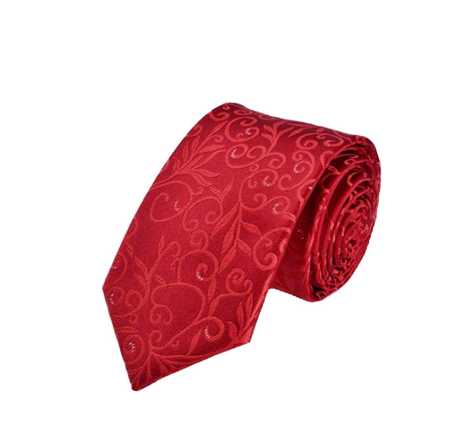 Tie male Married special solid color new   student performance work clothes general red small tie