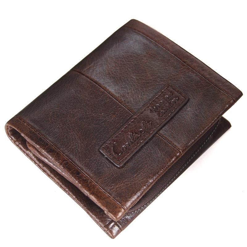 Vintage leather men&#39;s wallet