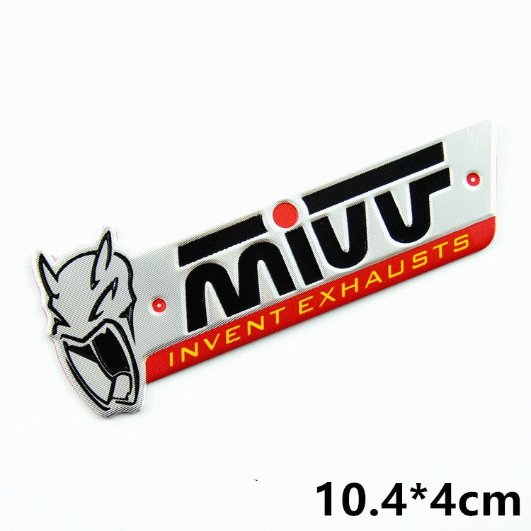 Motorcycle exhaust pipe high temperature sticker