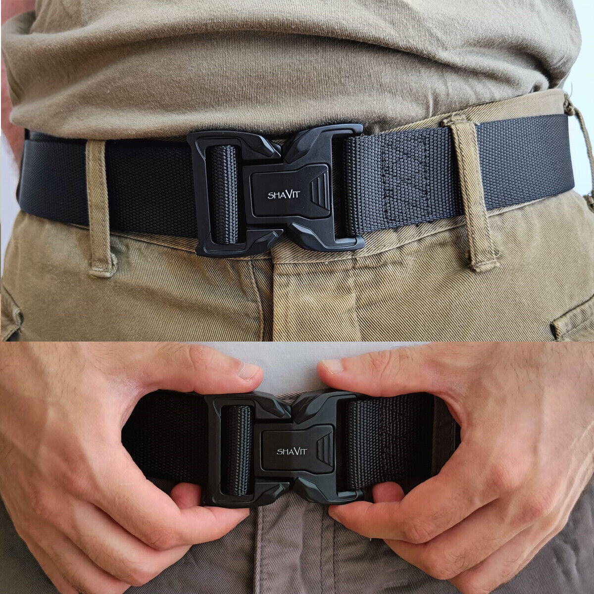 Men&#39;s Tactical Military Belt Quick Button Release Buckle Waistband Belts For MEN