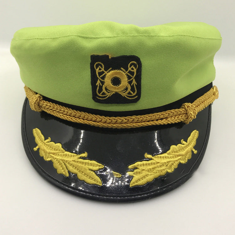 Korean version of retro men and women Navy blue navy cap