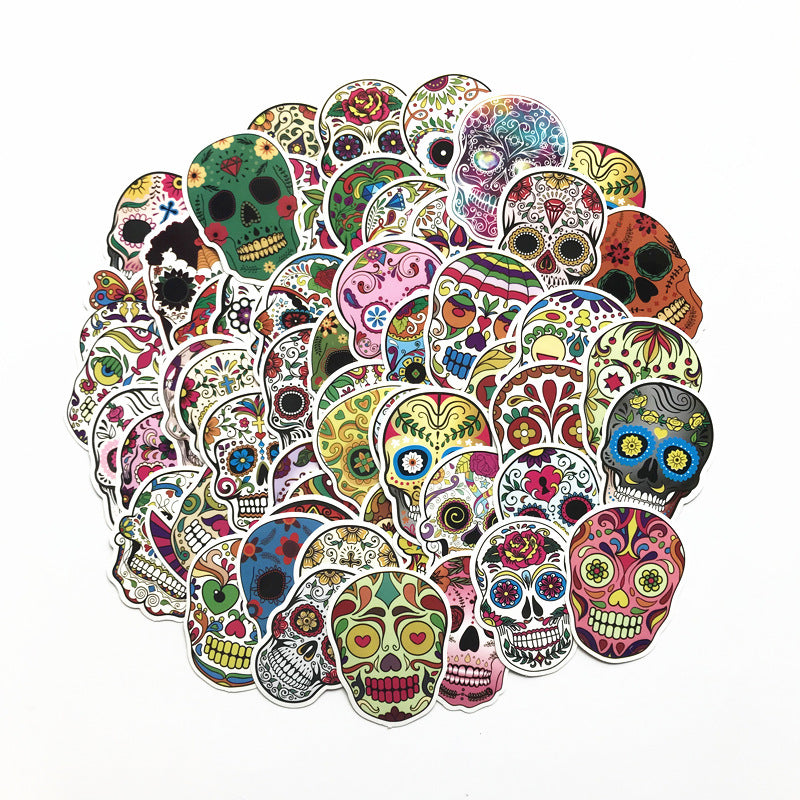 Scary Skull AliExpress Personality Graffiti Sticker