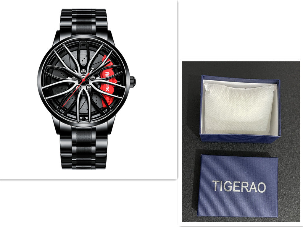 Automatic Movement Men&#39;s Hollow Wheel Watch