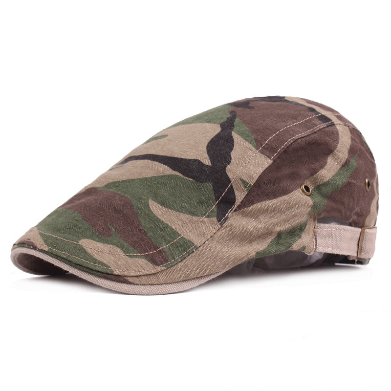 Men&#39;s casual beret goes with camouflage cap