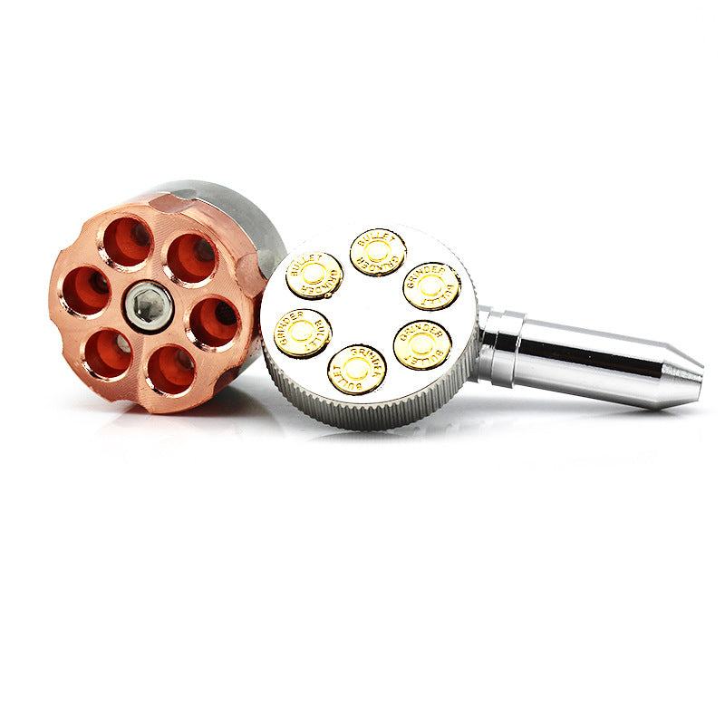 Metal bullet with smoke grinder