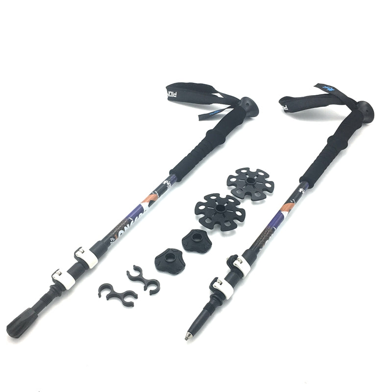 SPORTSHUB 1PC Aluminium Alloy Ski Poles 3-SectionsTelescopic
