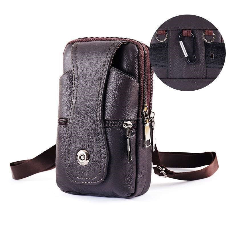 Crossbody One-shoulder Leather Phone Bag