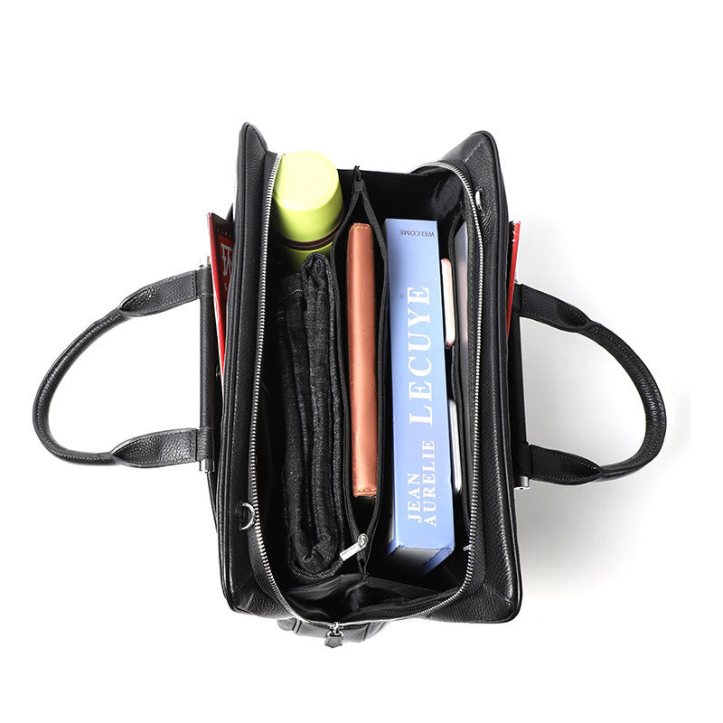 Men&#39;s Large Capacity Leather Briefcase