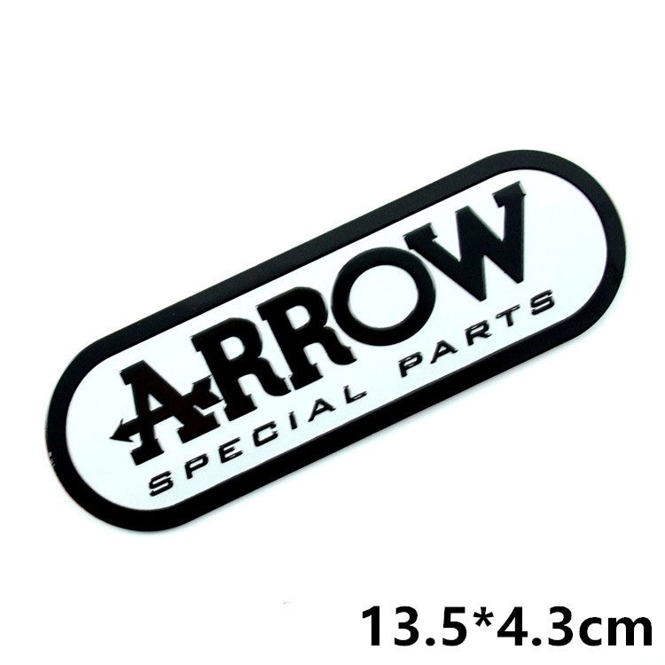 Motorcycle exhaust pipe high temperature sticker