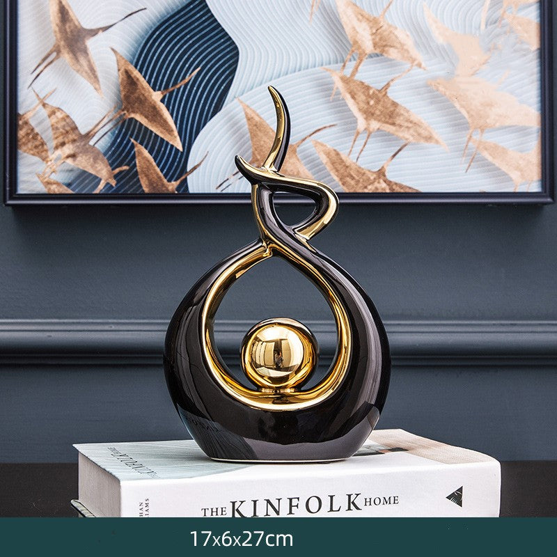 Luxury ornaments living room wine cabinet decoration