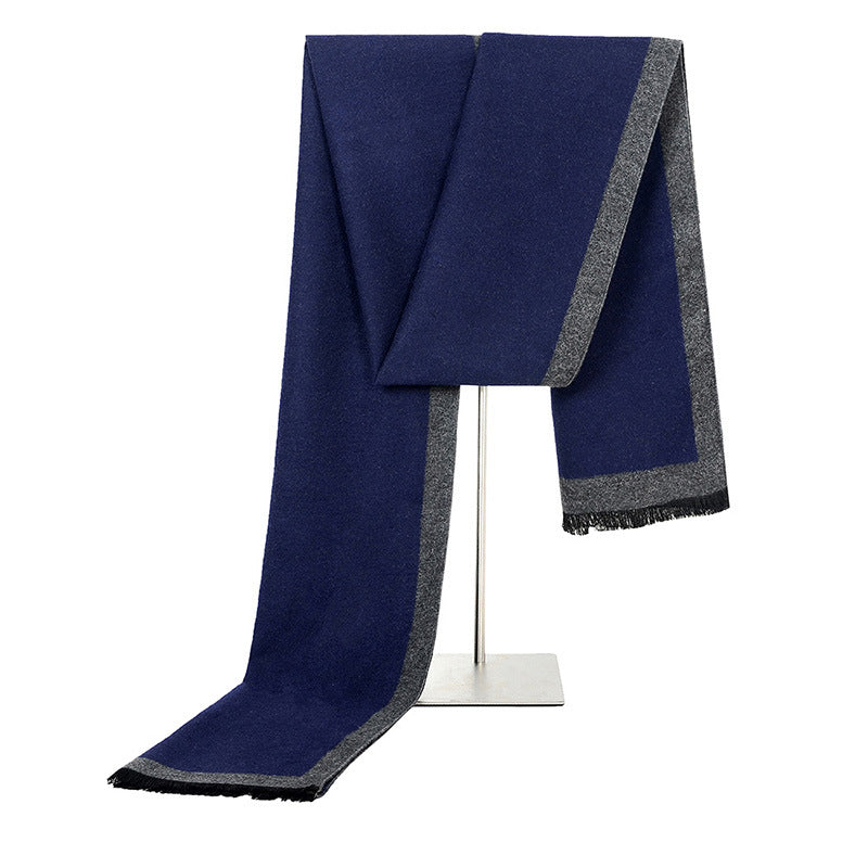 Men&#39;s Fashion Simple Brushed Warm Scarf