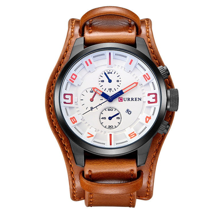 CURREN/Karen 8225 Men&#39;s Large Belt Sports Watch