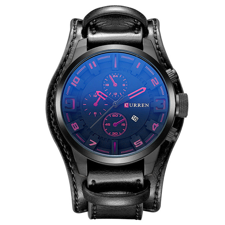 CURREN/Karen 8225 Men&#39;s Large Belt Sports Watch