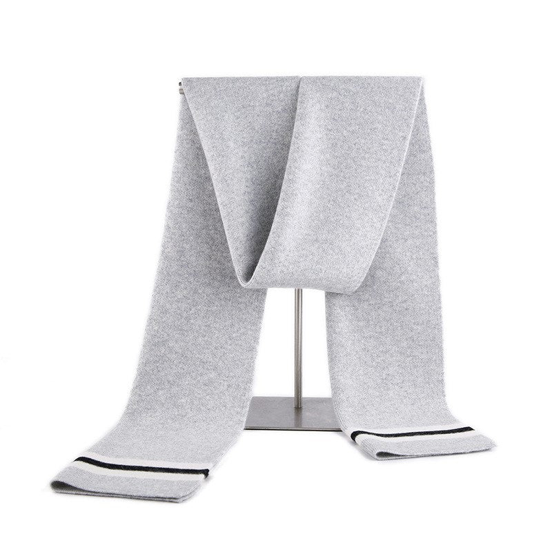 Cashmere striped scarf