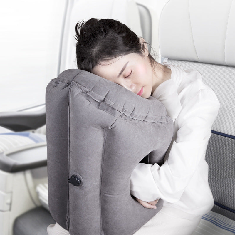 Sleeping inflatable pillow office travel nap airplane pillow