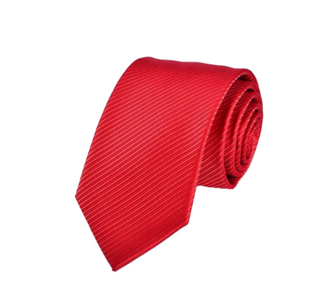 Tie male Married special solid color new   student performance work clothes general red small tie