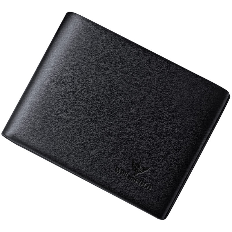 Men&#39;s Top Layer Cowhide Short Wallet