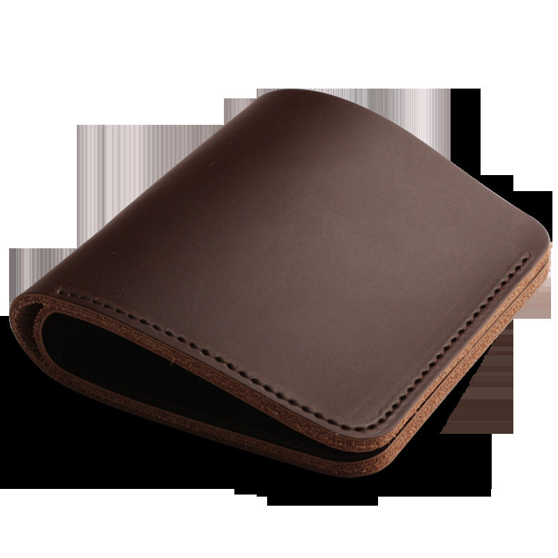 Men&#39;s Short Two-layer Leather Wallet