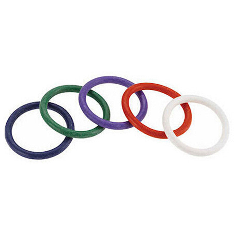 Rubber Pleasure Ring 5 Colour Set