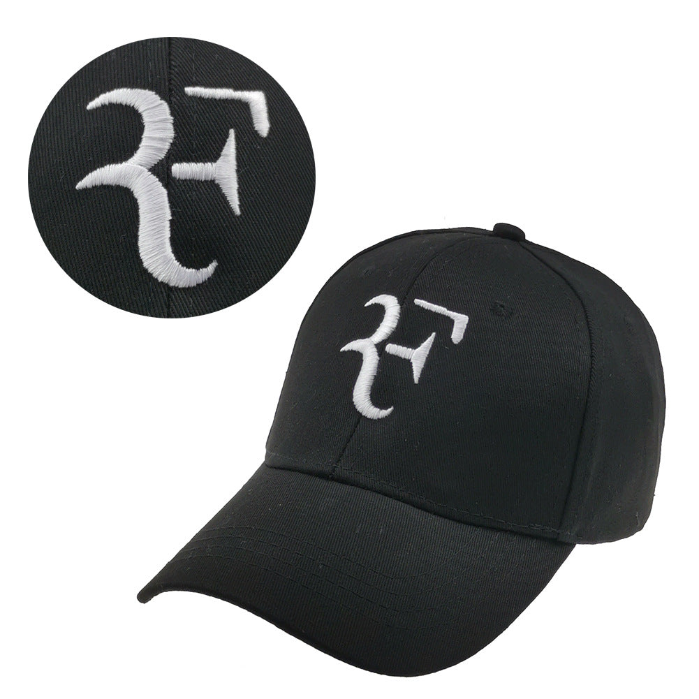 F embroidery multicolor baseball cap