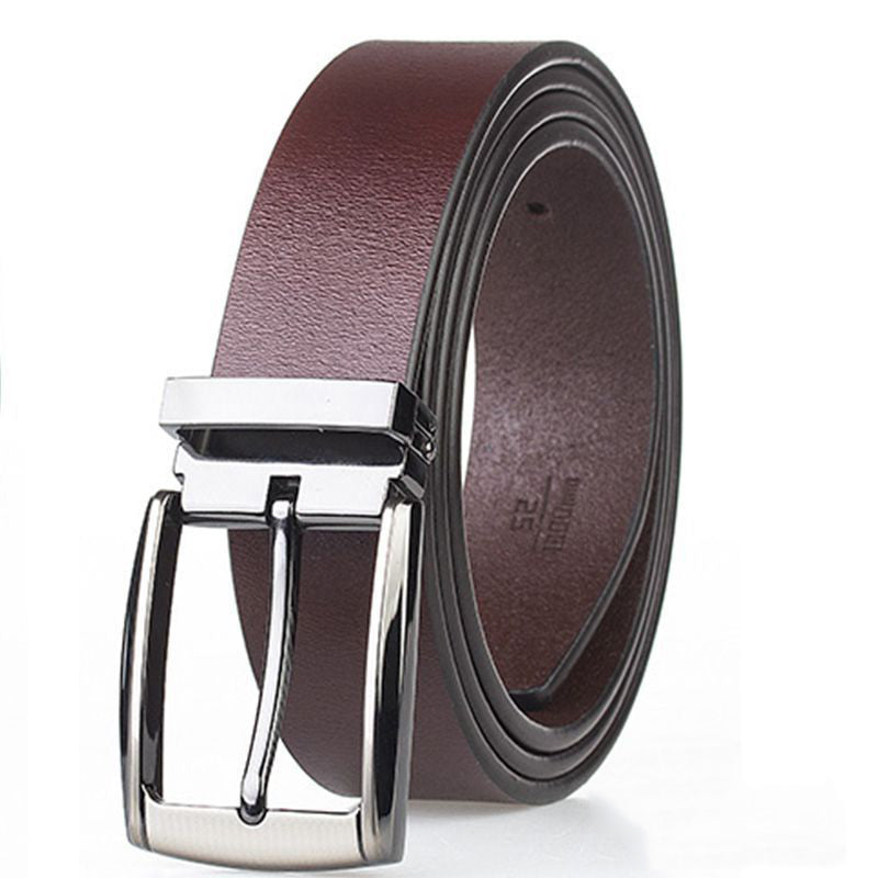 Men&#39;s Business Casual Leather Belt Pin Buckle Belt