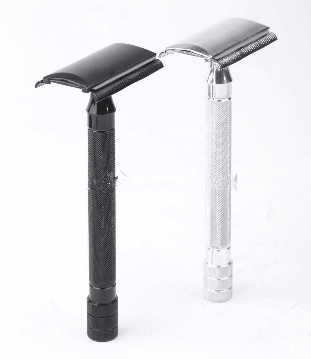 Vintage Manual Safety Metal Shaver with Brush