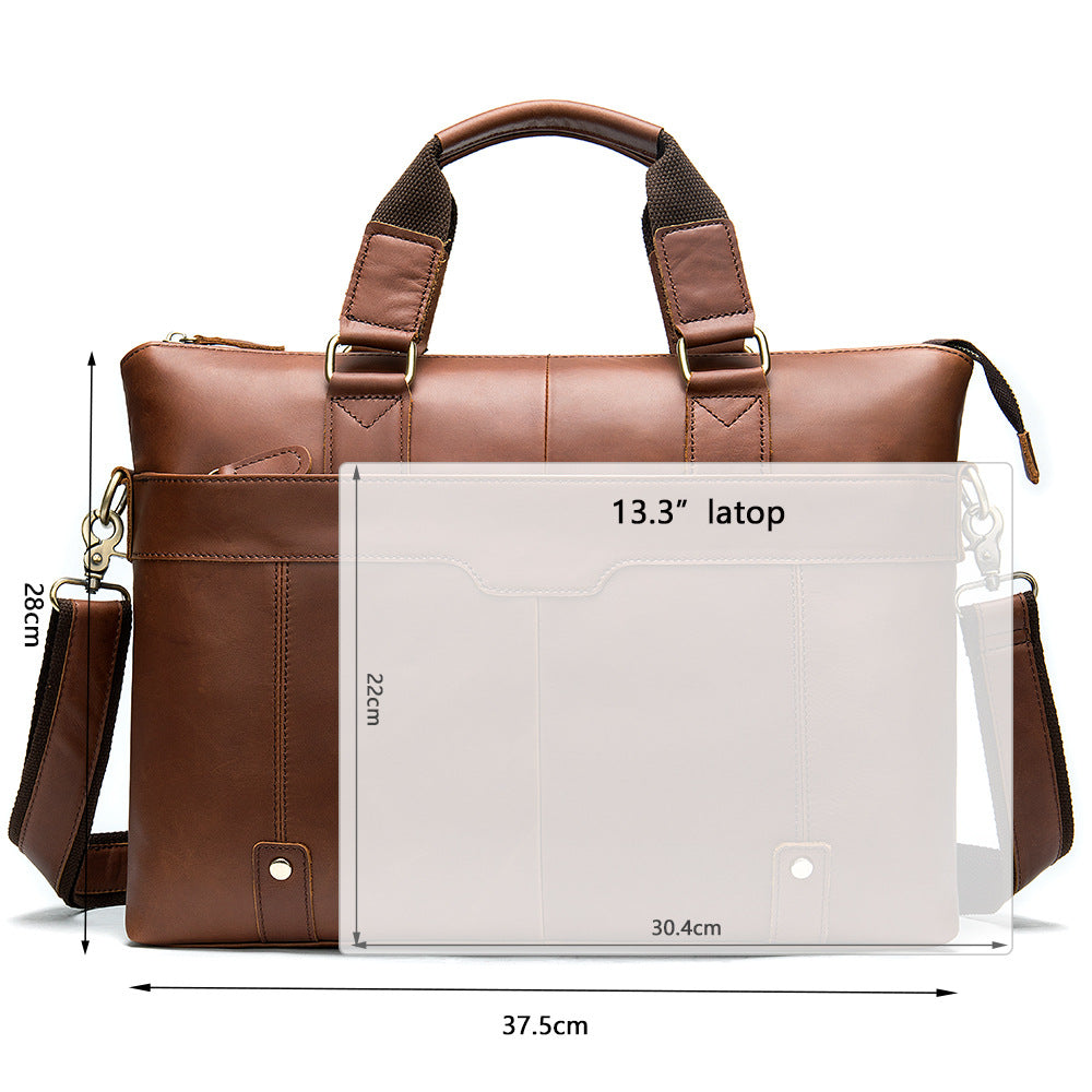 Men&#39;s briefcase business casual men&#39;s shoulder oblique bag